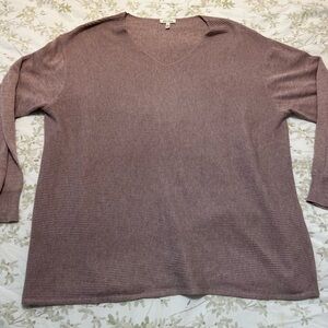Ella Moss Dusty Pink V-Neck Sweater